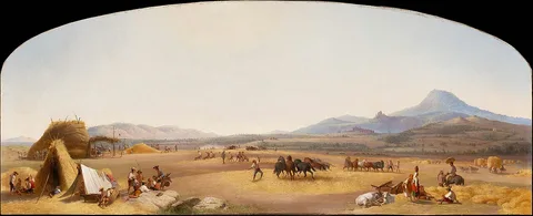 John Gadsby Chapman, Harvesting on the Roman Campagna