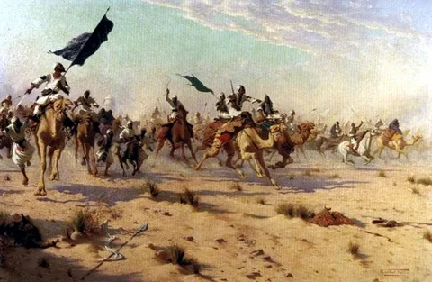 Robert Talbot Kelly, The Flight of the Khalifa after his defeat at the battle of Omdurman, 2nd September 1898.