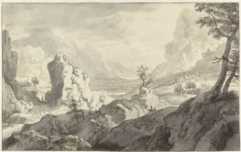 Jan van Aken, Imaginary Mountain Landscape