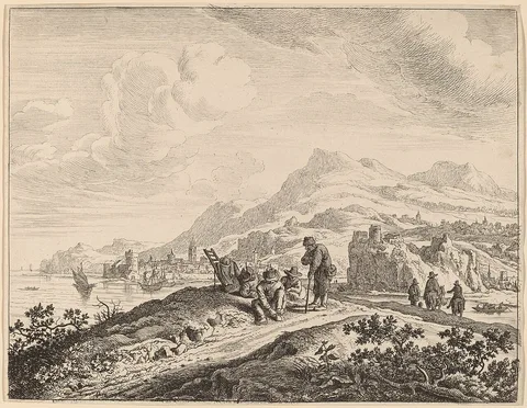 Jan van Aken, View of the River Rhine
