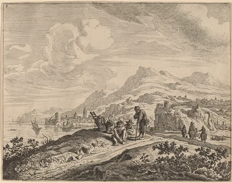 Jan van Aken, View of the River Rhine