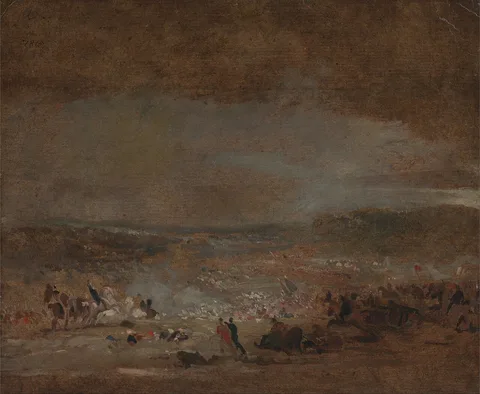 George Jones, Study for 'Battle of Waterloo'