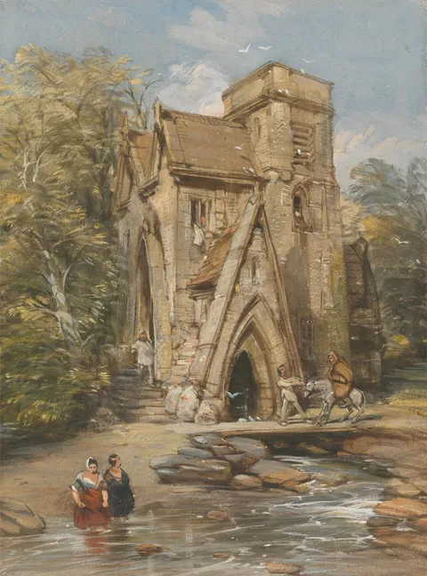 George Cattermole, A Monastery Mill