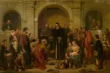 George Cattermole, The Monastery Door
