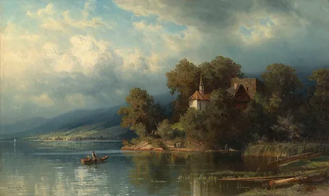 Adolf Mosengel, Chapel on the Lake of Lowerz