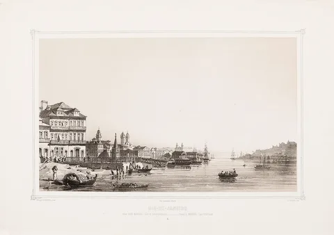 Hubert Clerget, Rio-de-Janeiro Baie Don Manuel: Cale de débarquement