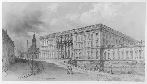 Hubert Clerget, Stockholm. Slottet och Slottsbacken