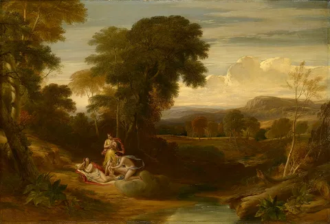 William Leighton Leitch, The Birth of Belphoebe and Amoret
