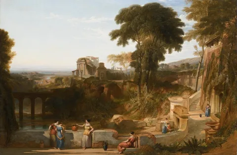William Leighton Leitch, The Villa Fountain