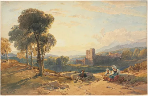 William Leighton Leitch, Landscape, Italy