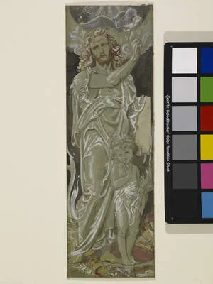 Frederic Shields, Design For A Panel Of Stained Glass