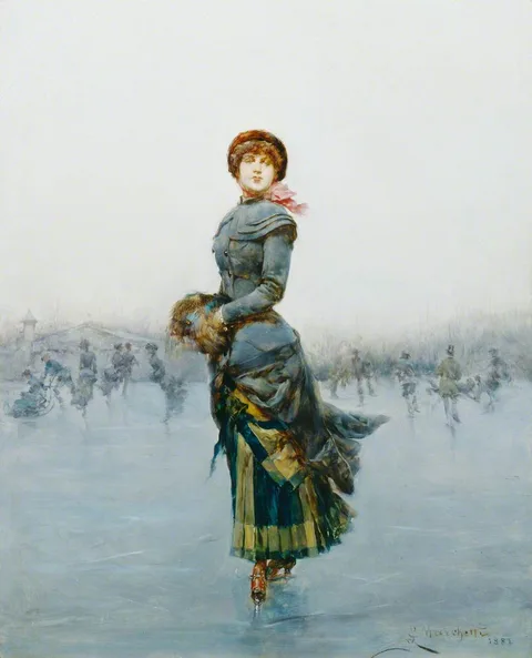 Ludovico Marchetti, Lady Skating on Ice