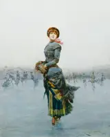 Ludovico Marchetti, Lady Skating on Ice