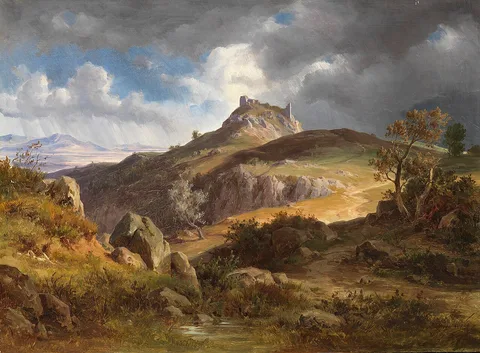 Friedrich Preller the Younger, View of the Ruins of Canossa