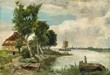 Franz Bunke, The ferry at Rostock