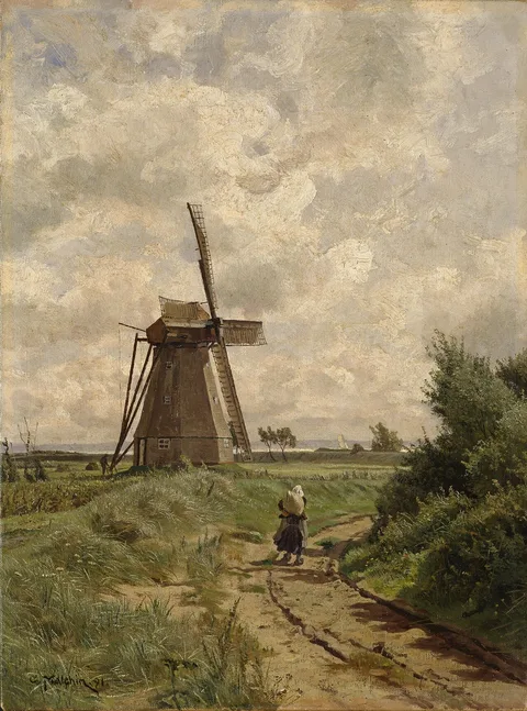 Carl Malchin, Windmill near Ahrenshoop