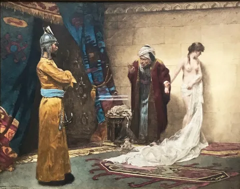 Frederick Vezin, Slave girl is sold on slave market