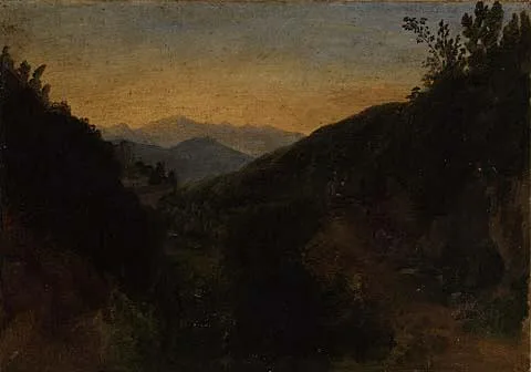 Albin Martin, Morning among the Mountains: La Cava - Naples