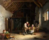 Nicholas Condy, Discussion in a Barn-Tavern