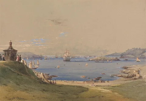 Nicholas Condy, Plymouth Sound from the Hoe