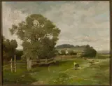Alfred Zimmermann, Landscape with cows