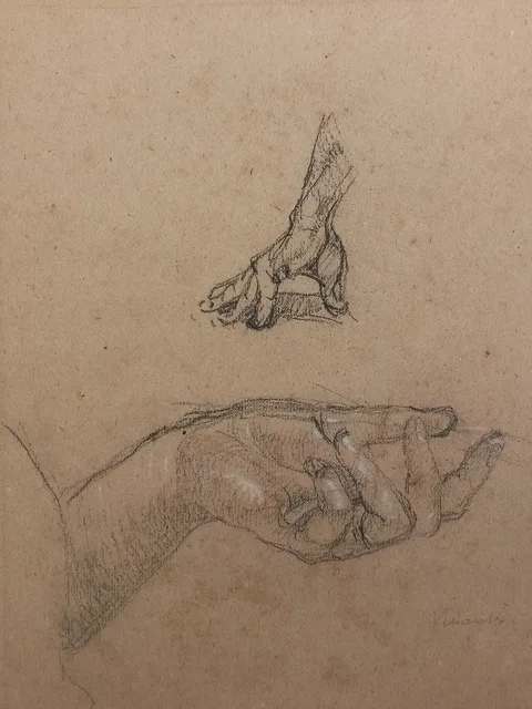 Eliseu Visconti, Mãos - Estudo para retrato