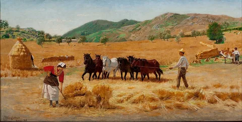 Pedro Weingärtner, Harvest in Anticoli