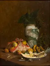 Pedro Alexandrino Borges, Still Life with Vase and Fruit