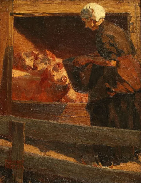 Fernando Fader, La comida de los cerdos