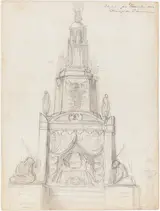 Eduardo de Martino, Catafalco per Fúnerale della Principessa Dª. Leopoldina