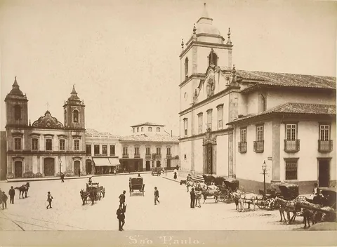 Marc Ferrez, Sé square in 1880s