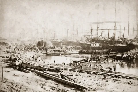 Marc Ferrez, Port of Santos in 1870