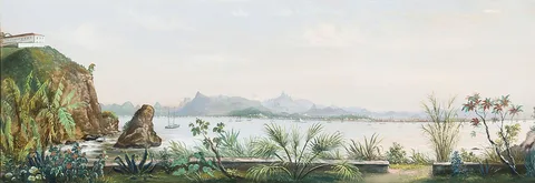 Friedrich Hagedorn, Vista do Rio de Janeiro tomada da Praia de Boa Viagem (atribuído)