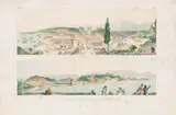 Jean-Baptiste Debret, Vue Gle. de la ville de Rio de Janeiro prise du couvent de S.t Bento - Vue de la même ville, prise de l´église de N. D. de la Gloire