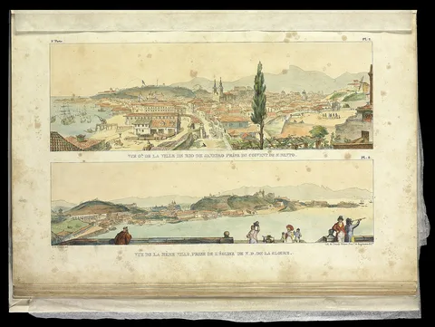 Jean-Baptiste Debret, Vue gle. de la ville de Rio de Janeiro prise du Couvent de St. Bento