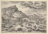 Hieronymus Cock, Landscape with Mercury Holding Argus's Head