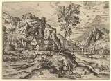 Hieronymus Cock, Tobit, from "Landscapes with Biblical and Mythological Scenes"