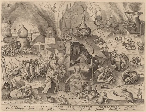 Hieronymus Cock, Avarice