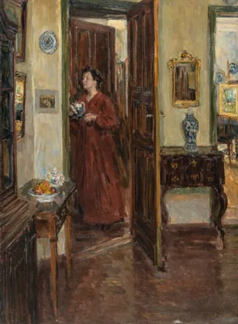 Emil Pottner, Morning coffee (Young woman with a tray)