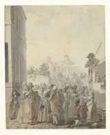 Nicolas-Antoine Taunay, Poppenkast op een plein