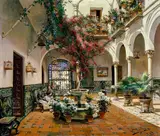 Manuel García y Rodríguez, Interior Courtyard, Seville
