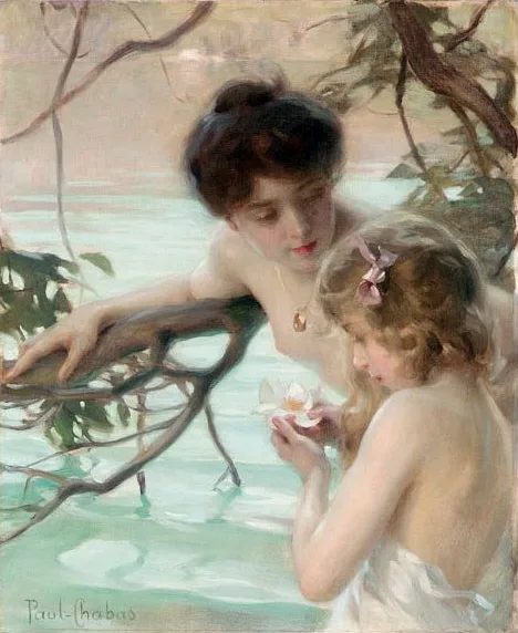 Paul Émile Chabas, Mother and child bathing