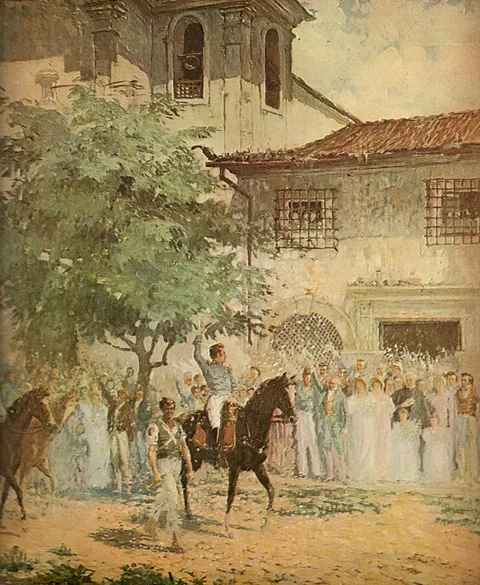 Prisciliano Silva, Entrada do Exército Libertador