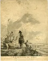 Jean Moyreau, La Marchande de Maree (after P. Wouverman)
