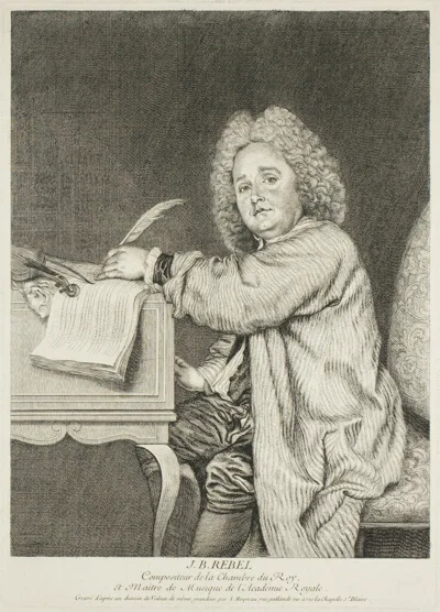Jean Moyreau, Portrait of Jean-Féry Rebel, Composer to the King