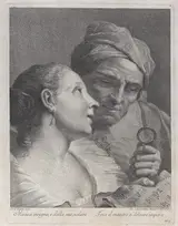 Joseph Wagner, A schoolgirl and her music teacher looking at a sheet of music