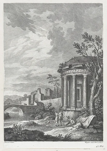 Joseph Wagner, Landscape with Temple