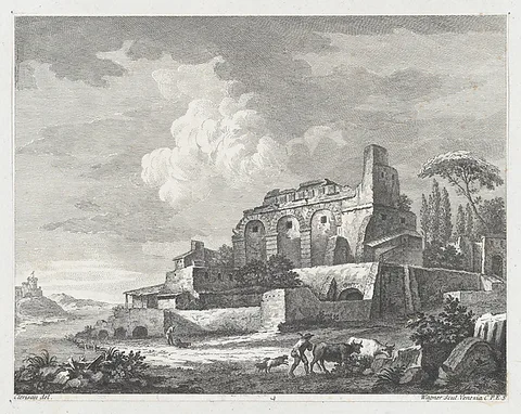 Joseph Wagner, Landscape with Ruins