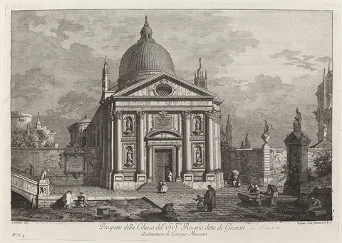 Joseph Wagner, Prospetto della Chiesa del SS. Rosario detta de' Gesuati