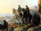 Julio Vila y Prades, San Martín and O’Higgins crossing the Andes